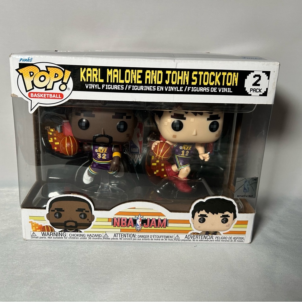 NIB: Funko Pop! Basketball: NBA JAM; Patrick Ewing & John Starks 2 pack.